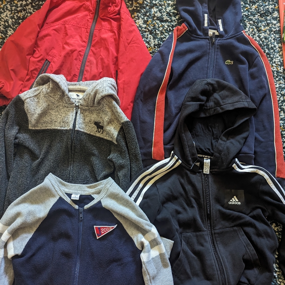 Boys clothes size 6 Lacoste, Gap, Jane& Jack, Abercrombie, Adidas